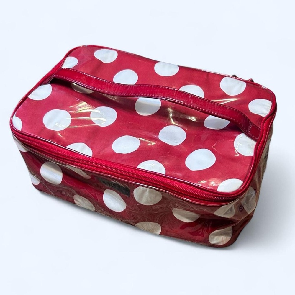 Kate Spade Red Polka Dot Cosmetic Bag